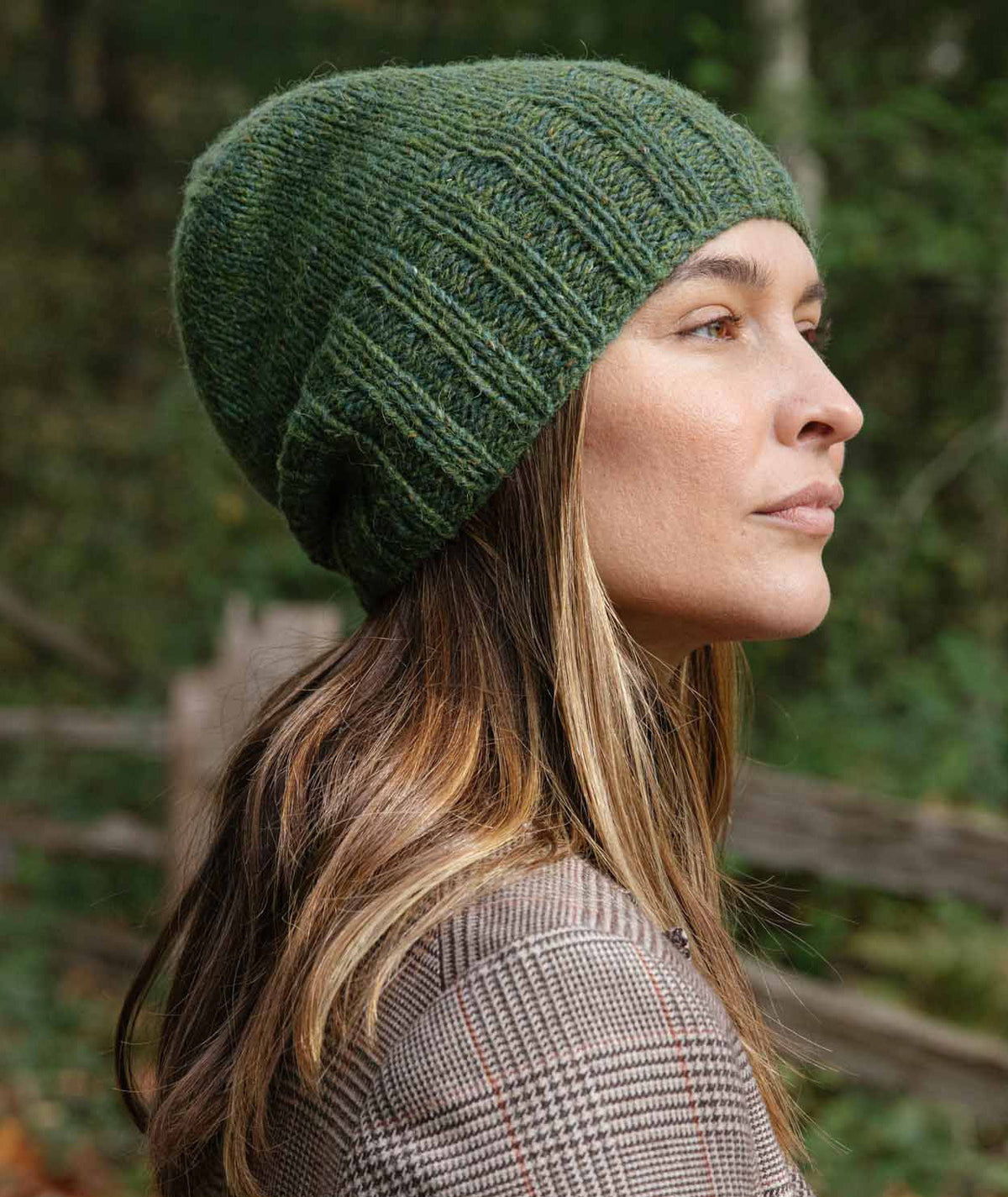 Boyfriend Watch Cap: Two-Color Marled Version Using Rowan Felted Tweed