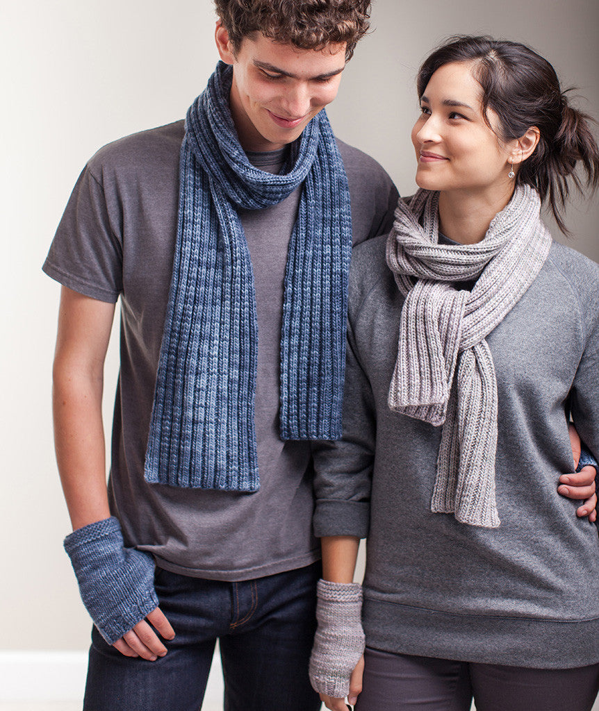 Classroom: Stitch-Sampler Handwarmers & Ribbed Scarf Using Manos Maxima