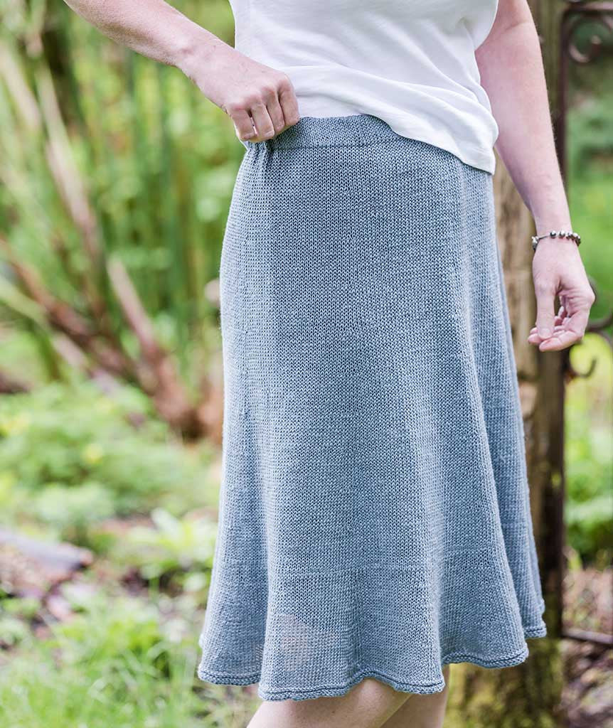 Swingy Linen Skirt Using Louet Euroflax