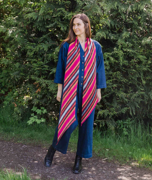 Bias 'Before & After' Scarf Using Lang Jawoll Magic Dégradé Superwash