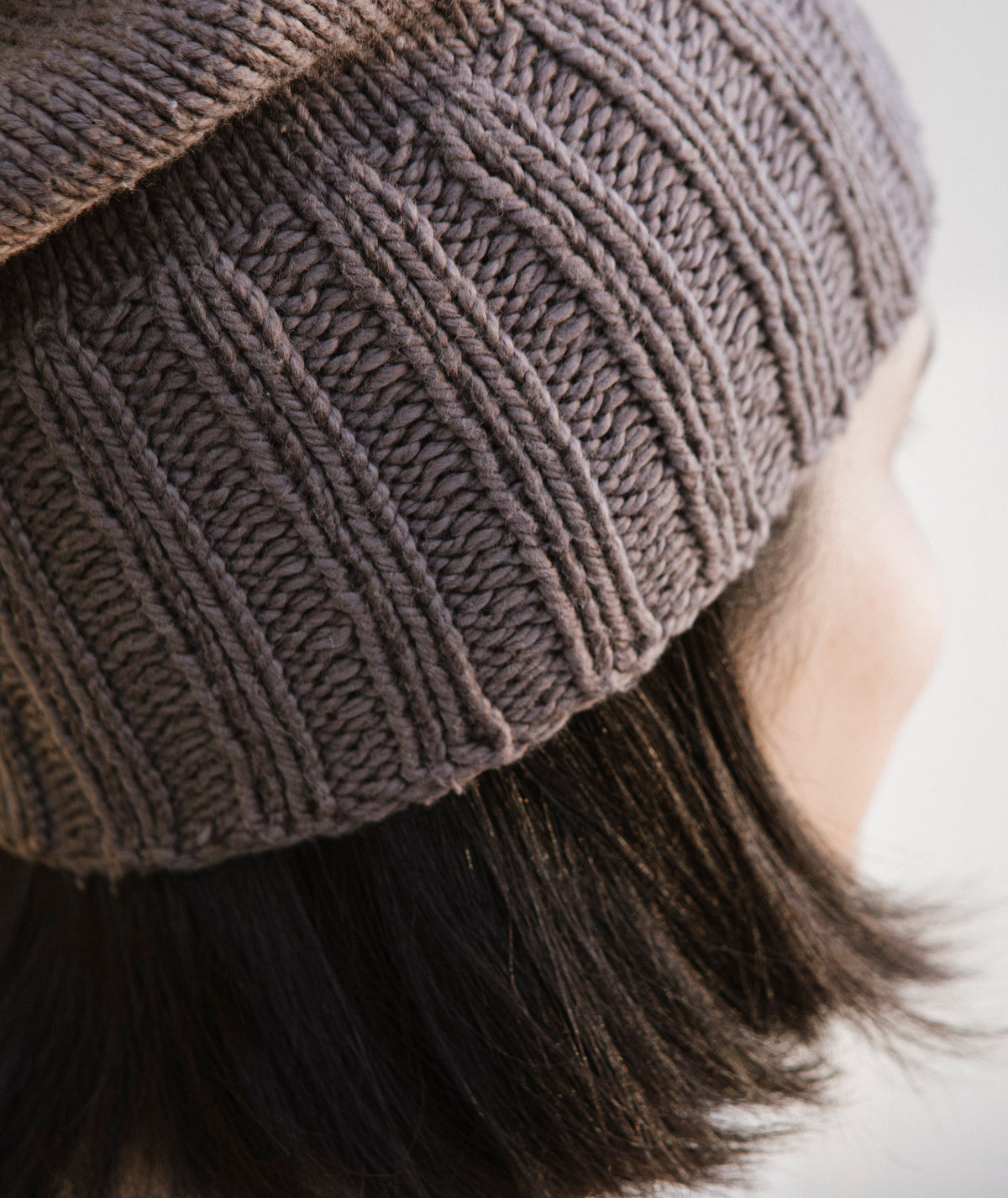 Boyfriend Watch Cap Using Blue Sky Fibers Organic Cotton Worsted