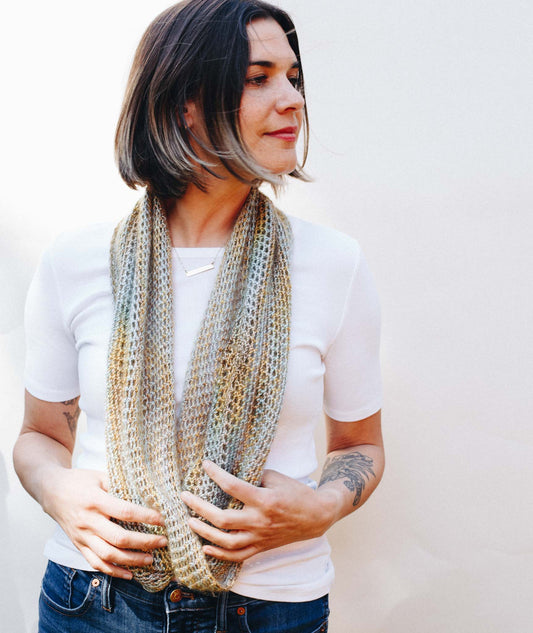 Crocheted Moebius [Large] Cowl Using Hand Maiden Maiden Hair