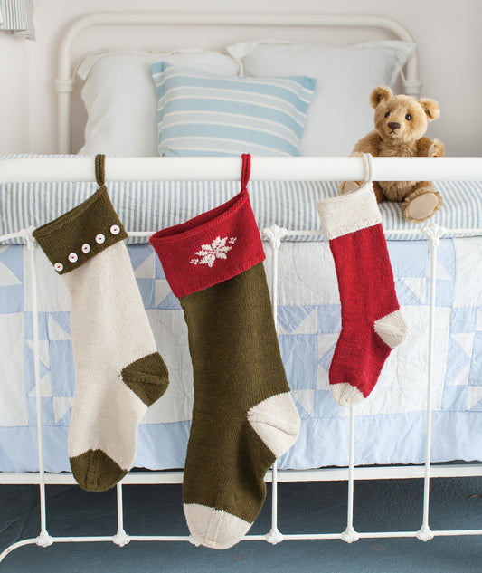 Basic Christmas Stockings: Original Using Brown Sheep Lamb's Pride Worsted