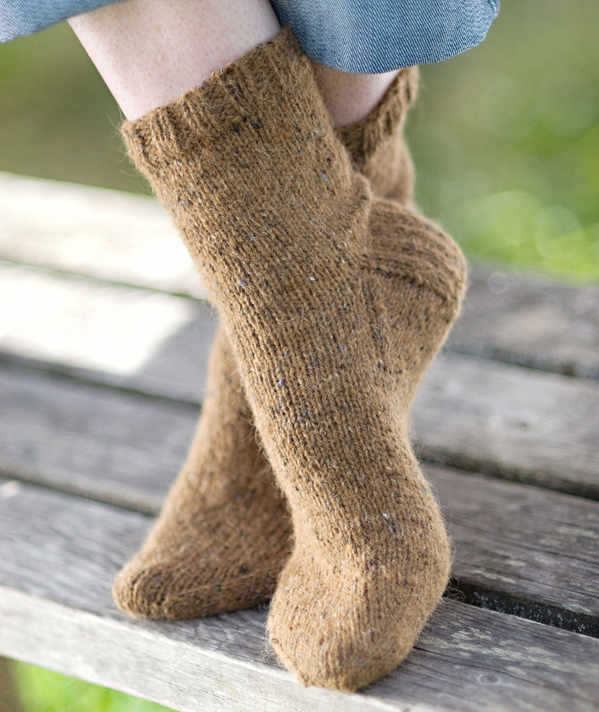 Basic Socks Using Rowan Felted Tweed