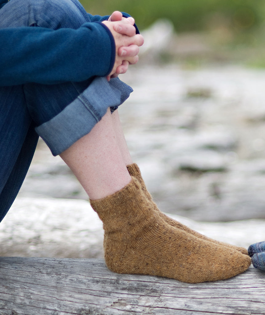 Basic Socks Using Rowan Felted Tweed
