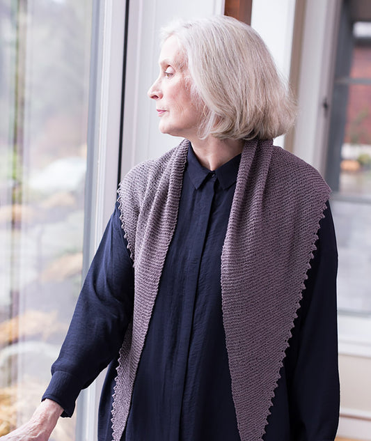 Pinking Shears Scarf Using Shibui Reed