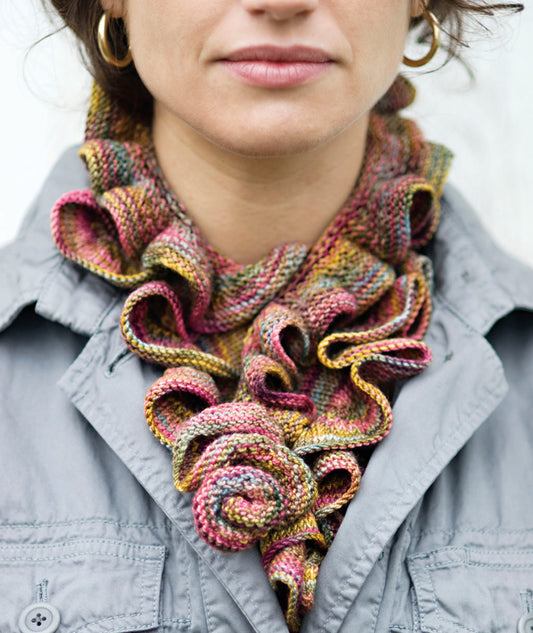 Barb’s Koigu Ruffle Scarf Using Koigu KPPPM