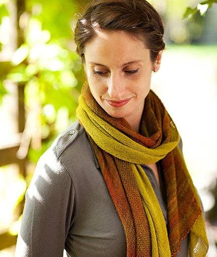 Bias 'Before & After' Scarf Using Classic Elite Silky Alpaca