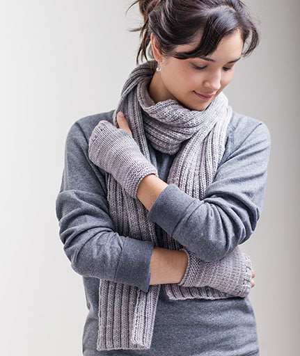 Classroom: Stitch-Sampler Handwarmers & Ribbed Scarf Using Manos Maxima