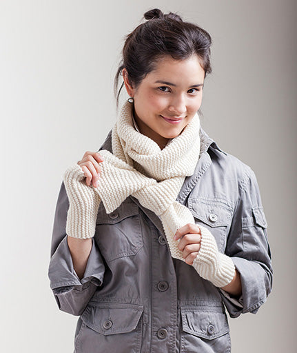 Classroom: Garter-Stitch Scarf & Sideways Handwarmers Using Manos Maxima