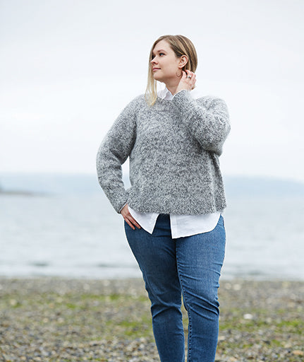 Easy Relaxed Pullover Using Rowan Kidsilk Haze & Rowan Fine Lace