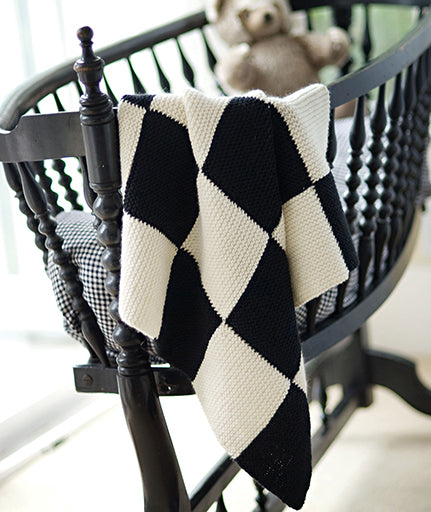 Garter Blocks Baby Blanket (In 2 or 5 Colors)