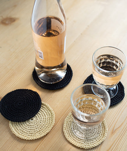 Crocheted Coasters and Trivets Using Hemp for Knitting allhemp6