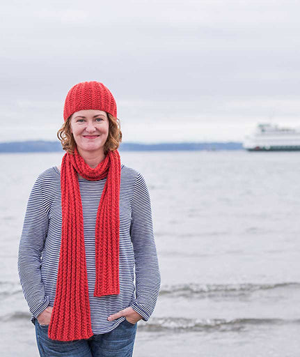 Mistake Rib Beanie & Scarf Using Berroco Ultra Alpaca