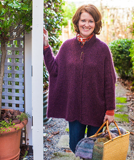 Modern Wrapper Using Rowan Fine Tweed & Rowan Kidsilk Haze