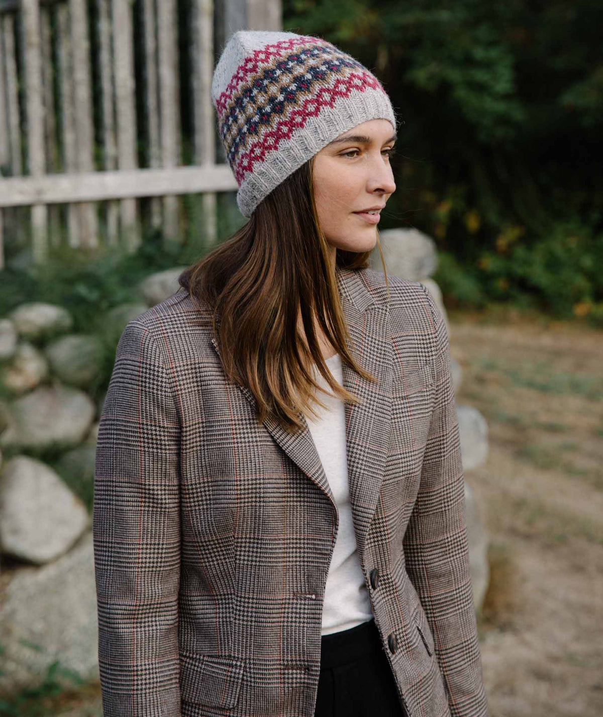 Colorwork Cap Using Rowan Felted Tweed