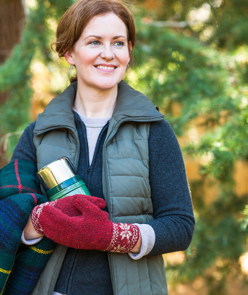 Colorwork Cuffs & Mittens Using Rowan Fine Tweed