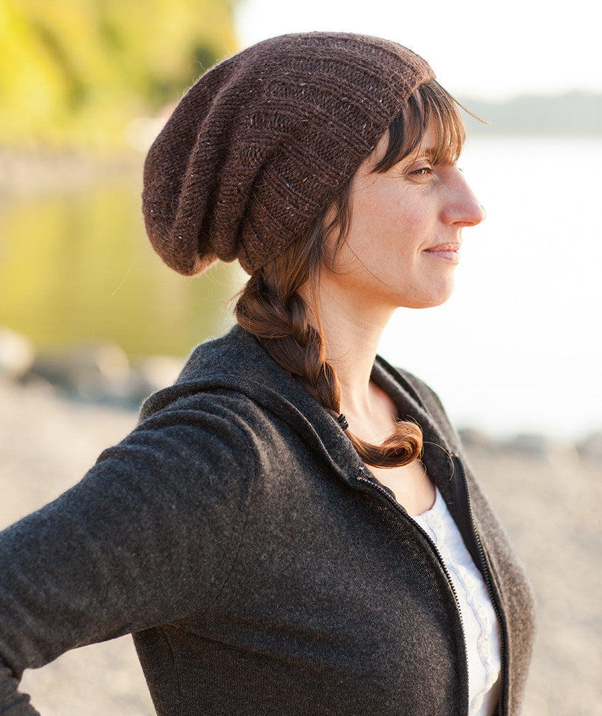 Boyfriend Watch Cap Using Felted Tweed Aran