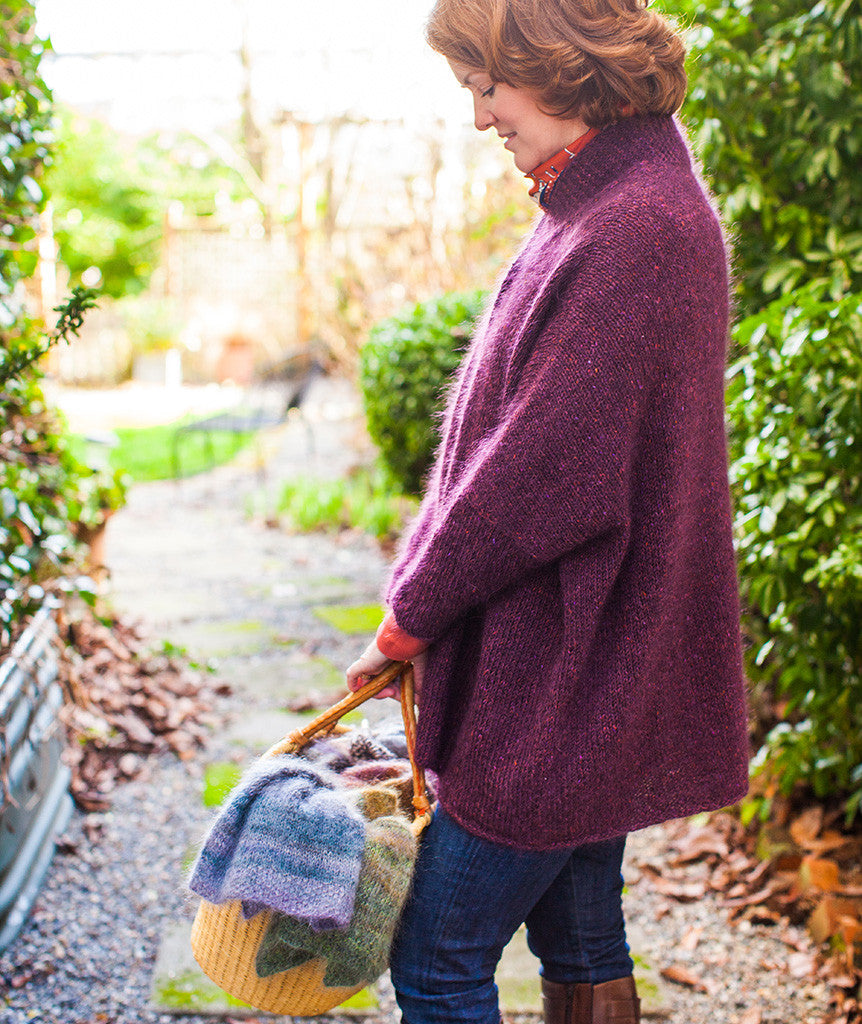 Modern Wrapper Using Rowan Fine Tweed & Rowan Kidsilk Haze