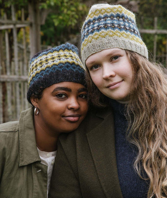 Colorwork Cap Using Rowan Felted Tweed