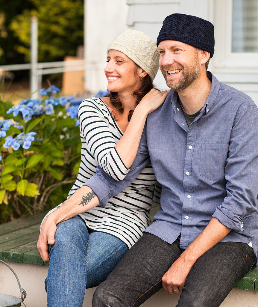 Seaworthy Gansey Cap Using Frangipani 5-Ply Guernsey